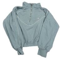 Světlemodrá crop mikina Zara