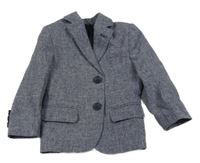 Tmavomodré melírované slavnostní sako 