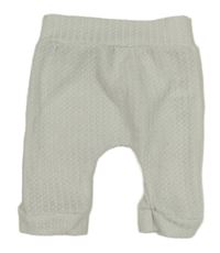 Bílé žebrované tepláky Shein