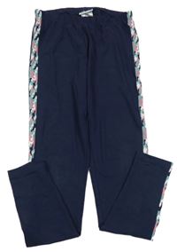 Tmavomodré legíny s barevnými pruhy Y.F.K.