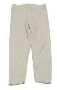 Béžové žebrované melírované legíny F&F