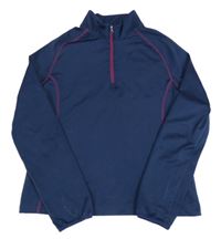 Tmavomodrá funkční thermo mikina Crane