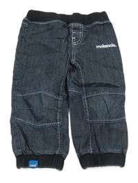 Tmavomodro-černé cuff rifle s úpletovým pasem McKenzie