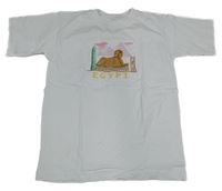 Bílé tričko s výšivkou 