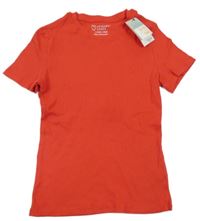 Nové - Červené žebrované tričko Primark