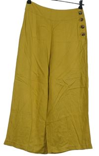 Dámské okrové culottes kalhoty Oasis 