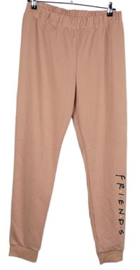Dámské růžové cuff tepláky s logem Friends 
