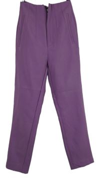 Dámské fialové skinny kalhoty Stradivarius vel. 32