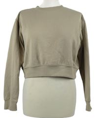 Dámská béžová crop mikina H&M