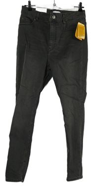 Nové - Dámské šedé skinny rifle H&M