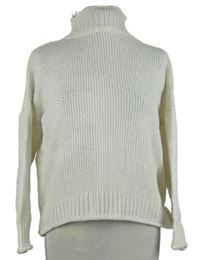 Dámský ssmetanový svetr s rolákem 