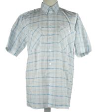 Pánská bílo-modrá kostkovaná košile Chardonay 