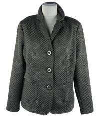 Dámské tmavošedé vzorované teplákové sako Frank Walder 