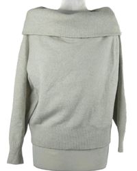 Dámský béžový svetr s komínovým límcem H&M