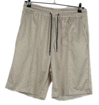 Dámské béžové vzorované teplákové kraťasy 