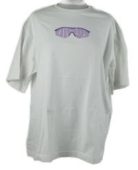 Pánské bílé tričko potiskem 