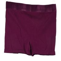 Dámské purpurové žebrované elastické kraťasy Primark