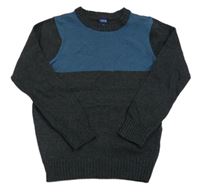 Modro-antracitový svetr Y.F.K.