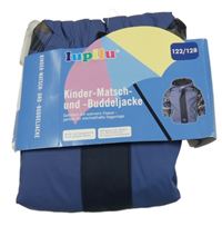 Nové - Modro-army nepromokavá bunda s kapucí Lupilu