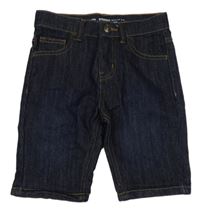 Tmavomodré riflové straight kraťasy Denim Co.