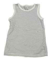 Bílo-modré pruhované tílko Topomini