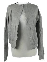 Dámský šedý žebrovaný proínací svetr Boohoo