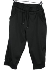 Dámské černé 3/4 kalhoty