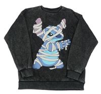 Černo-šedá mikina se Stitchem Primark