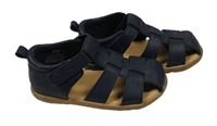 Tmavomodré koženkové sandály H&M vel.29