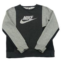 Tmavošedo-šedá mikina Nike