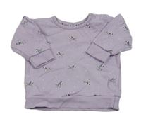 Lila mikina se zebrami George