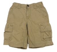 Béžové plátěné kraťasy s kapsami M&S