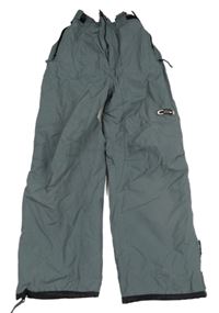 Tmavošedé šusťákové funkční oteplovačky TCM