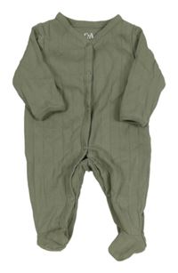 Khaki žebrovaný overal C&A