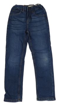 Tmavomodré slim fit rifle Lupilu