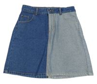 Modro-melírovaná riflová sukně Reserved