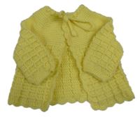 Žlutý propínací svetr 