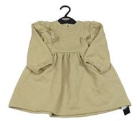 Nové - Zlaté teplákové šaty s volánkem Dunnes