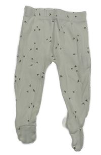 Smetanové vzorované žebrované polodupky Zara