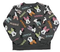 Tmavošedá mikina s Minnie PRIMARK