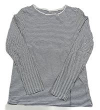 Černo-bílé pruhované triko H&M