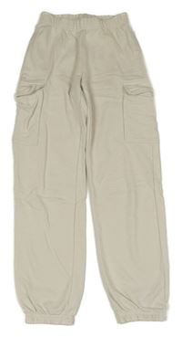 Smetanové cargo tepláky H&M