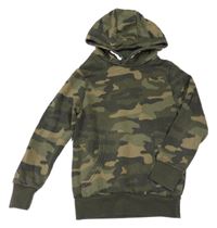 Khaki army mikina s kapucí M&S