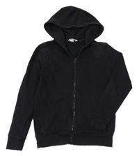 Černá propínací mikina s kapucí H&M