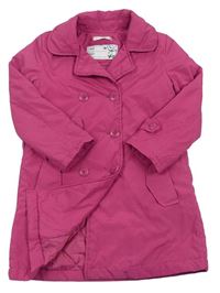 Růžový přechodový kabát 
