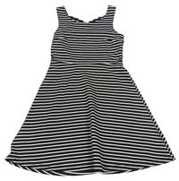 Černo-bílé pruhované šaty Y.d
