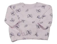 Lila oversize mikina s motýly zn. Primark