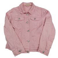 Světlerůžová riflová bunda Alive