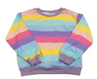 Barevná pruhovaná mikina 