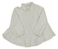 Smetanová halenková tunika Zara 